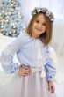 Вишиванка для дівчинки Trend Ніжуся 86 Блакитний (SOLD2210) - зображення 3
