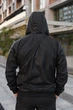 Чоловіча куртка-вітровка Windrunner Jacket захист від дощу та вітру зносостійка з вишитим логотипом та зручними кишенями чорна/S - зображення 3