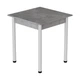 Стіл кухонний Ferrum-decor Агата 75x90x90 Білий ДСП Бетон 16мм (FRD-105561) - зображення 1