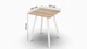Табурет кухонный Ferrum-decor 430x320x320 Белый металл ДСП Дуб Сонома 16 мм (FRD-104643) - изображение 3