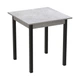 Стіл кухонний Ferrum-decor Дієго 75x90x90 Чорний ДСП Бетон 16мм (FRD-105581) - зображення 1