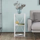 Этажерка 3/34 Ferrum-decor Серии Конект 73x34x28 белый ДСП Бетон 16мм (FRD-105527) - изображение 1