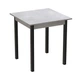 Стіл кухонний Ferrum-decor Дієго 75x70x70 Чорний ДСП Бетон 16мм (FRD-105575) - зображення 1