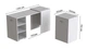 Стол-тумба трансформер Смарт 1/1 Ferrum-decor 750x1450x500 ДСП Белое 16 мм (FRD-105067) - изображение 6