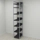 Шафа Гардероб Уні секція 4 серії Конект Ferrum-decor 220x40x50см Сірий метал ДСП Венге Магія 32 мм (FRD-104552) - зображення 1