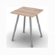 Табурет кухонный Ferrum-decor 430x320x320 Серый металл ДСП Дуб Сонома 16 мм (FRD-104646) - изображение 1