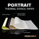 1 шт Трансферний папір Преміум якості для машинного перекладу PORTRAIT Thermal Stencil Paper - зображення 6