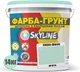 Цветная краска-грунт акриловая с кварцевым песком SkyLine 0520-B90G 14 кг Мята (4821044019751) - изображение 2