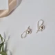 Серебряные серьги Шары на петле серебро 925 пробы 500067 2.40г - изображение 4