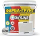 Цветная краска-грунт акриловая с кварцевым песком SkyLine 1002-Y 4.2 кг Блеран (4821044020177) - изображение 2