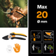 Секатор Fiskars Solid P361 Anvil до 22 мм (1057165) - изображение 3