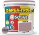 Цветная краска-грунт акриловая с кварцевым песком SkyLine 3020-R 14 кг Пудровый (4821044020474) - изображение 2