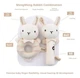 Набор мягких погремушек Gbee "Rabbit Rattles" (2 шт) для малышей с рождения (PC1045) - изображение 3