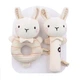 Набор мягких погремушек Gbee "Rabbit Rattles" (2 шт) для малышей с рождения (PC1045) - изображение 4