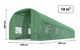Пленка для теплицы 18 м² (3×6 м), 140 г/м², зеленая, с окнами - изображение 6