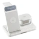Бездротовий зарядний пристрій 15W 5in1 для смартфонів iPhone AirPods iWatch білий з кабелем Type-C - зображення 3