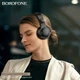 Блютуз стерео гарнитура 40мм 200mAh складная розовая Borofone BO32 для музыки и разговоров - изображение 8