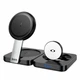 Bezprzewodowa stacja ładująca Hoco CQ11 3-in-1 Magnetic 15W MagSafe do smartfona Apple Watch słuchawek Black (6942007630894) - obraz 1