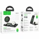 Bezprzewodowa stacja ładująca Hoco CQ11 3-in-1 Magnetic 15W MagSafe do smartfona Apple Watch słuchawek Black (6942007630894) - obraz 2