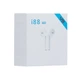 Bluetooth стерео гарнітура i88 TWS біла з мікрофоном 5 годин роботи 5.0 USB micro-usb пластик soft touch - зображення 4