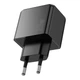 Мережевий зарядний пристрій Hoco CS16A 20W 1USB-C 1Lightning чорний для швидкого заряджання 100-240V - зображення 5