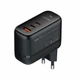 Сетевое зарядное устройство LDNIO Q366 65W 3 USB порта Type-C черный для смартфонов и ноутбуков - изображение 2
