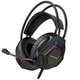 Игровые наушники Borofone BO105 Thunder 50мм USB AUX черные с RGB подсветкой для компьютера - изображение 1