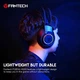 Ігрові навушники Fantech HQ55 Portal 50мм USB 3.5мм чорний з RGB підсвічуванням для геймерів - зображення 5