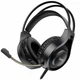 Игровые наушники Hoco W106 Tiger черный 270г с микрофоном и кабелем 1.8м для комфортного погружения в игры - зображення 1