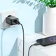 Зарядний пристрій 18W 1USB QC 100-240V USB Type-C чорний Hoco CS21A з кабелем 1м - зображення 8