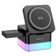 Бездротовий зарядний пристрій 15W USB Type-C для смартфонів iWatch та гарнітур Borofone BQ34 чорний - зображення 1