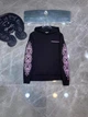 Чоловіче демісезонне худі Chrome Hearts з принтом 2XL чорне (CHRH027) - зображення 2