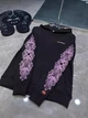 Чоловіче демісезонне худі Chrome Hearts з принтом 2XL чорне (CHRH027) - зображення 4