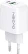 Мережевий зарядний пристрій GoGEN ACHPD 120 USB-A USB-C 20 Вт White (GOGACHPDQ220W) - зображення 2