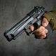 Стартовый пистолет Blow TR 92 02 с авто режимом Beretta 92 + пачка патронов Ozkursan - изображение 2