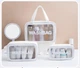 Прозрачная сумка-косметичка c ручками Washbag White 25см - изображение 2