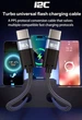 Универсальный кабель быстрой зарядки i2C Tu1 65W (Xiaomi, Oppo VOOC, Vivo) TypeC-TypeC 1.2m Black (43530) - изображение 3