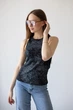Жіночий стильний топ Авекс-Текс 09-2967 чорно-сірий 48 - зображення 4