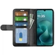 Классический чехол-книжка Deexe Wallet Style для Motorola Moto G06 - Black - изображение 2