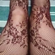 Колготки в сетку ажурные бордового цвета сеточные женские колготы бордовые 1-4 размер - изображение 4