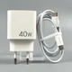 Сетевое зарядное устройство USB-C блок питания 40W с кабелем Type-C Type-C - изображение 3