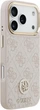 Etui Guess 4G Strass Logo & Big Strap Metal Buttons MagSafe do Apple iPhone 17 Pro Pink (GUHMP17LP4G4DCSP) - obraz 4
