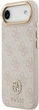 Etui Guess 4G Strass Logo & Big Strap Metal Buttons MagSafe do Apple iPhone Air Pink (GUHMP17MP4G4DCSP) - obraz 2