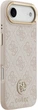 Etui Guess 4G Strass Logo & Big Strap Metal Buttons MagSafe do Apple iPhone Air Pink (GUHMP17MP4G4DCSP) - obraz 4
