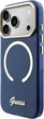 Etui Guess IML Script Metal MagSafe do Apple iPhone 17 Pro Blue (GUHMP17L5HTCSMSB) - obraz 2