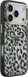 Etui Guess Leopard Glitter MagSafe do Apple iPhone 17 Pro Max Black (GUHMP17XHLEGTGLK) - obraz 4