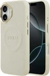 Etui Guess Peony Hot Stamp MagSafe do Apple iPhone 17 Beige (GUHMP17SPSAMSECE) - obraz 1