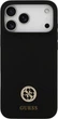 Etui Guess Silicone Logo Strass 4G MagSafe do Apple iPhone 17 Pro Max Black (GUHMP17XM4DGPK) - obraz 3
