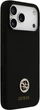 Etui Guess Silicone Logo Strass 4G MagSafe do Apple iPhone 17 Pro Max Black (GUHMP17XM4DGPK) - obraz 4