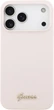 Etui Guess Silicone Script Metal Logo MagSafe do Apple iPhone 17 Pro Max Pink (GUHMP17XSMBSLP) - obraz 3